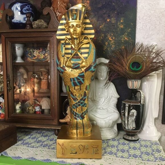 VTG Large Egyptian King Tut Figure 16” - Picture 2 of 9